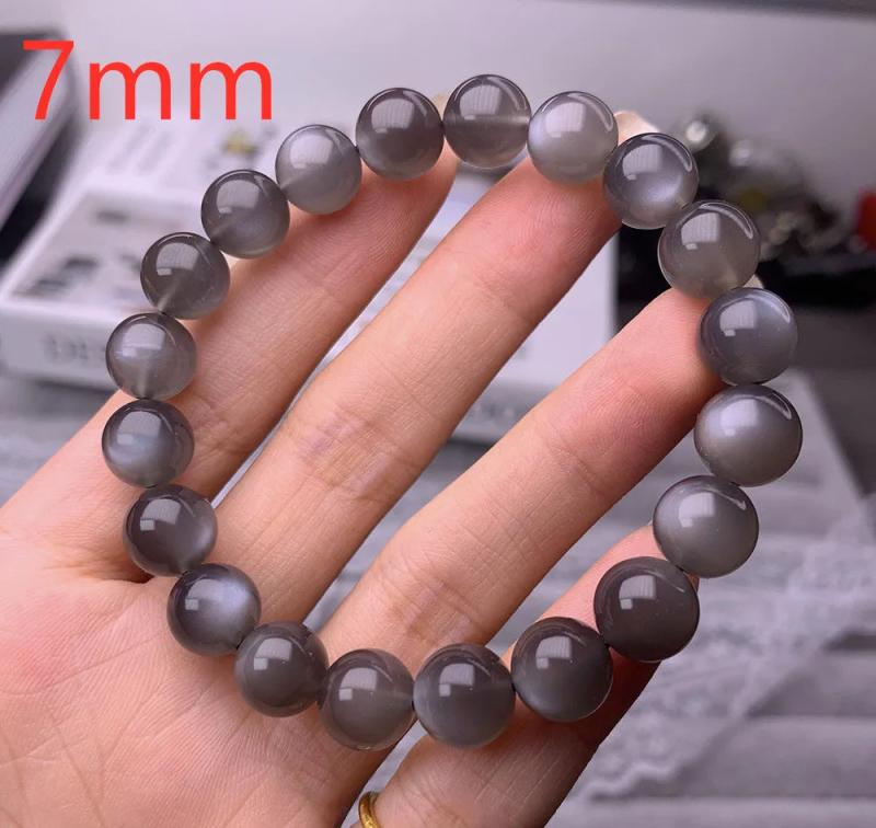 Sunstone Moonstone Bracelet 7-10mm Round Beads AAAAA