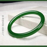 Green Jade Bangle Natural Stone Bracelet
