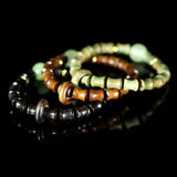 Green Sandalwood Bamboo Knot Hand String Luck Beads