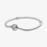 925 Silver Bracelet for Women Pan Charm Snake Crown DIY Jewelry