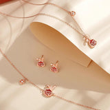 Fine S925 Sterling Silver CZ Rabbit Bracelet for Women