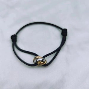 925 Silver Gold-Plated Three-Ring Bracelet European and American Jewelry