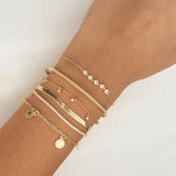 925 Silver Evil Eye Charm Bracelet Zircon Beads Chain Fine Jewelry