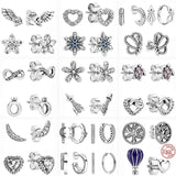 925 Silver Heart Arrow Feather CZ Earrings for Women