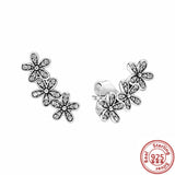 925 Silver Big Heart CZ Zircon Earrings, Women's Fine Jewelry