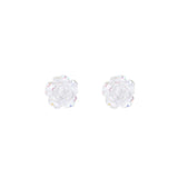 Japanese Charm Rose Stud Earrings 925 Sterling Silver Banquet Jewelry Gift