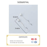 Silver Flower Dangle Drop Earrings 925 Sterling Short Fine Jewelry Women