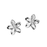 Flower Stud Earrings 925 Sterling Silver Minimalist Jewelry