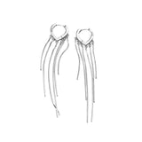 925 Sterling Silver Retro Heart Earrings for Women