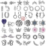 925 Silver Stars Moon Butterflies Stud Earrings