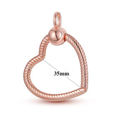 925 Silver O-Pendant Charm Chain Necklace for Women