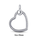 925 Silver O-Pendant Charm Chain Necklace for Women