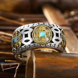 Five Emperors Money Ring Men's Retro Personality Index Finger