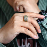 Five Emperors Money Ring Men's Retro Personality Index Finger