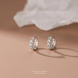925 Silver Zircon Leaf Earrings for Women Girl Jewelry Accessories
