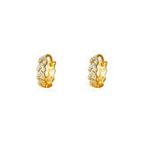 925 Silver Zircon Leaf Earrings for Women Girl Jewelry Accessories