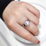 Natural Freshwater Pearl 925 Silver Retro Ring for Women