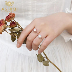 Freshwater Pearl 925 Silver Ring for Women