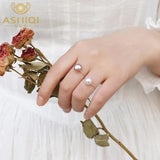 Freshwater Pearl 925 Silver Ring for Women