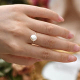 Freshwater Pearl 925 Silver Ring for Women