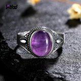 925 Silver Amethyst Stone Personalized Rings for Women