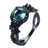 925 Sterling Silver Opal Ring with Zircon Wedding Anniversary Fine Jewelry