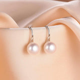 Daifuni 6MM Freshwater Pearl Earrings, 925 Sterling Silver Jewelry