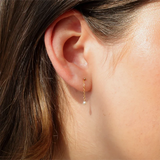 14K Filled Pearl Chain Studs Small Pearl Studs Earrings Tarnish Resistant