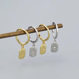 925 Silver Vintage Sun Stud Earrings for Women Stainless Steel Party Jewelry