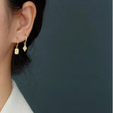 925 Silver Vintage Sun Stud Earrings for Women Stainless Steel Party Jewelry