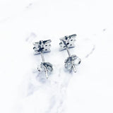 Star Stud Earrings 925 Silver Zirconia Europe Style Fine Jewelry