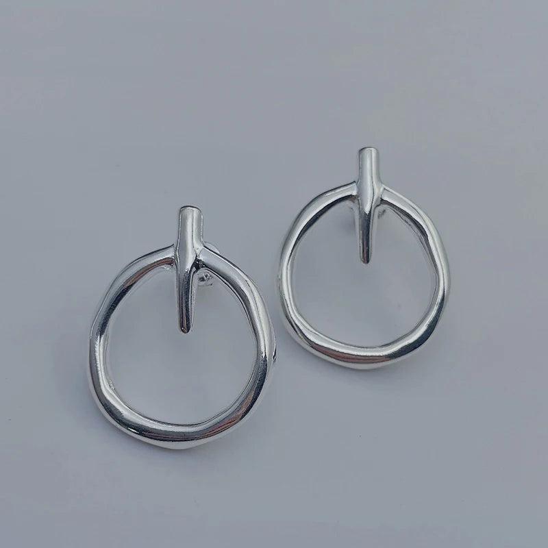 Winter Hat Logo Silver 925 Jewelry Earrings