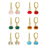 925 Silver Rose Quartz Pendant Earrings for Women
