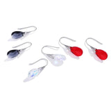 Melodi 925 Silver Drop Earrings with Austrian Crystal for Women