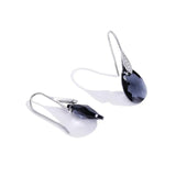 Melodi 925 Silver Drop Earrings with Austrian Crystal for Women