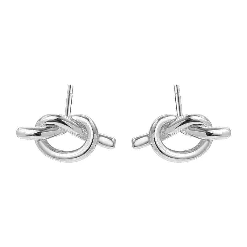 925 Silver Stud Earrings for Women Joias Ouro 18k Minimalist Boho Jewelry