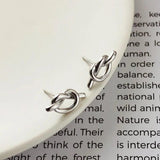 925 Silver Stud Earrings for Women Joias Ouro 18k Minimalist Boho Jewelry