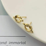 925 Silver Stud Earrings for Women Joias Ouro 18k Minimalist Boho Jewelry