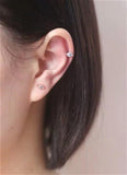 925 Silver Devil's Eye Heart Stud Earring