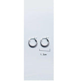 925 Silver Hoop Earrings for Women Minimalist Jewelry