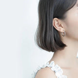 925 Silver Hoop Earrings for Women Minimalist Jewelry