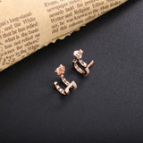 925 Silver Half Round Piercing Earring For Women