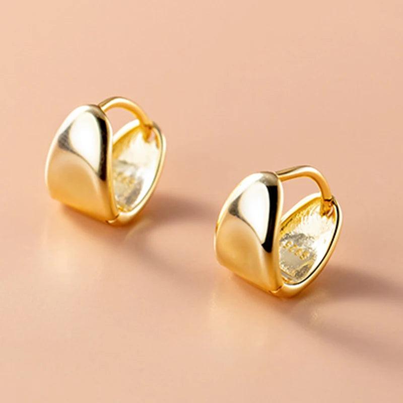 925 Sterling Silver Round Hoop Earrings Wedding Party Gift