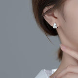 925 Sterling Silver Round Hoop Earrings Wedding Party Gift