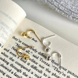 SHANICE S925 Sterling Silver Minimalist Stud Earrings for Girls