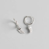 Wolf Teeth Stud Earrings 925 Sterling Silver Party Wedding Jewelry Gift