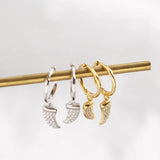 Wolf Teeth Stud Earrings 925 Sterling Silver Party Wedding Jewelry Gift