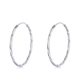 Somilia 925 Sterling Silver Hoop Earrings Collection 38/52MM