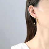 Somilia 925 Sterling Silver Hoop Earrings Collection 38/52MM