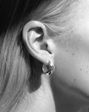 925 Silver Spiral Loop U-Shape Earring Stylish Woman Ear Jewelry